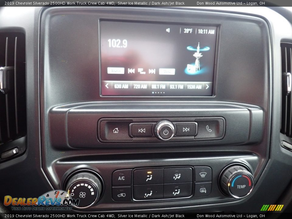 2019 Chevrolet Silverado 2500HD Work Truck Crew Cab 4WD Silver Ice Metallic / Dark Ash/Jet Black Photo #24