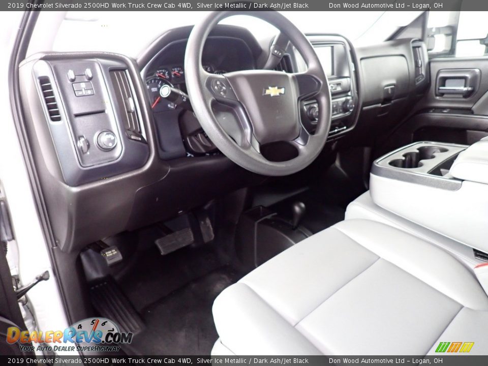 2019 Chevrolet Silverado 2500HD Work Truck Crew Cab 4WD Silver Ice Metallic / Dark Ash/Jet Black Photo #28