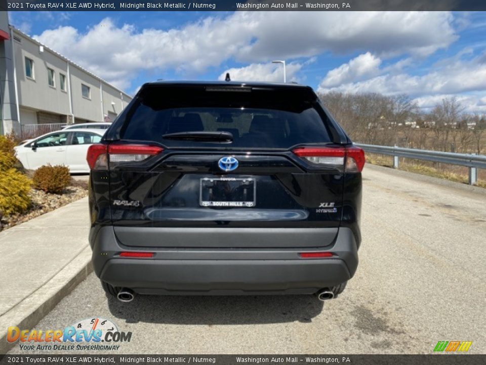 2021 Toyota RAV4 XLE AWD Hybrid Midnight Black Metallic / Nutmeg Photo #15