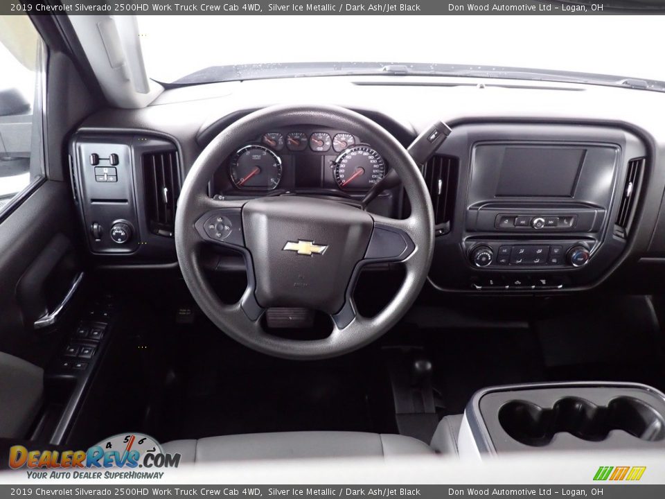 2019 Chevrolet Silverado 2500HD Work Truck Crew Cab 4WD Silver Ice Metallic / Dark Ash/Jet Black Photo #32