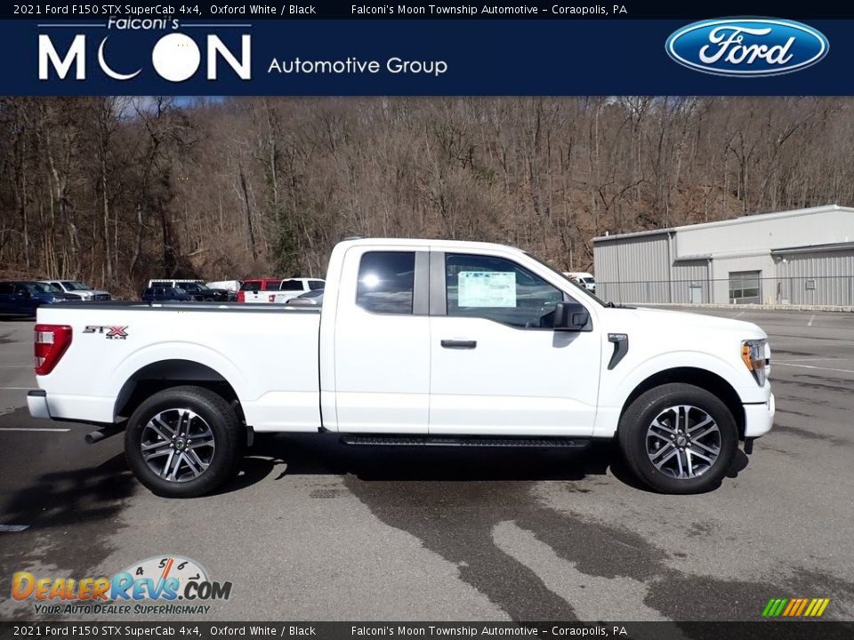 2021 Ford F150 STX SuperCab 4x4 Oxford White / Black Photo #1