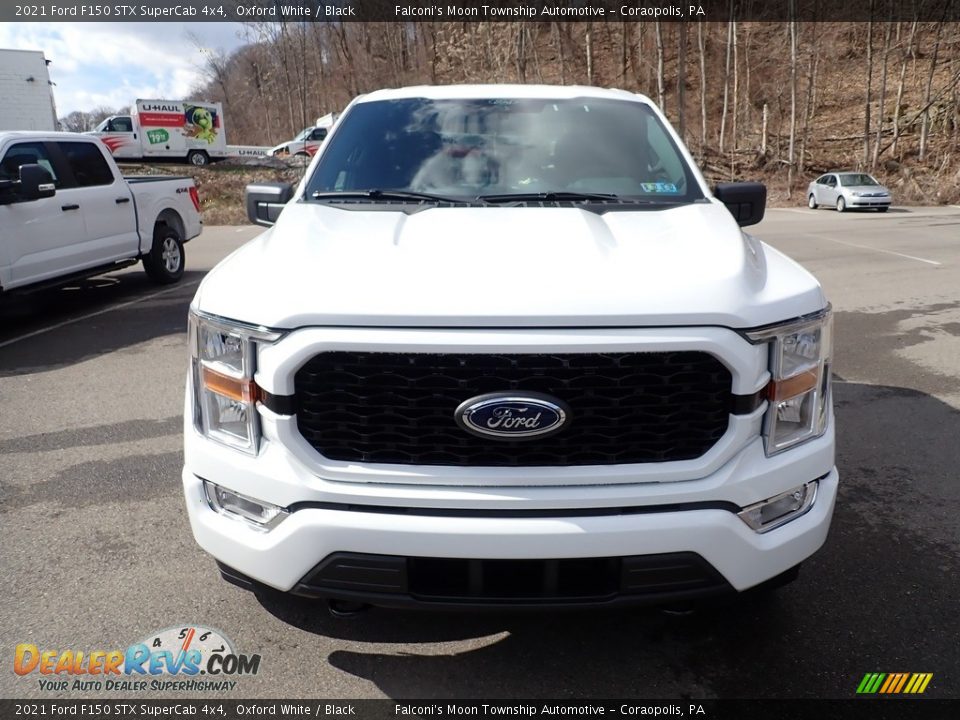 2021 Ford F150 STX SuperCab 4x4 Oxford White / Black Photo #4