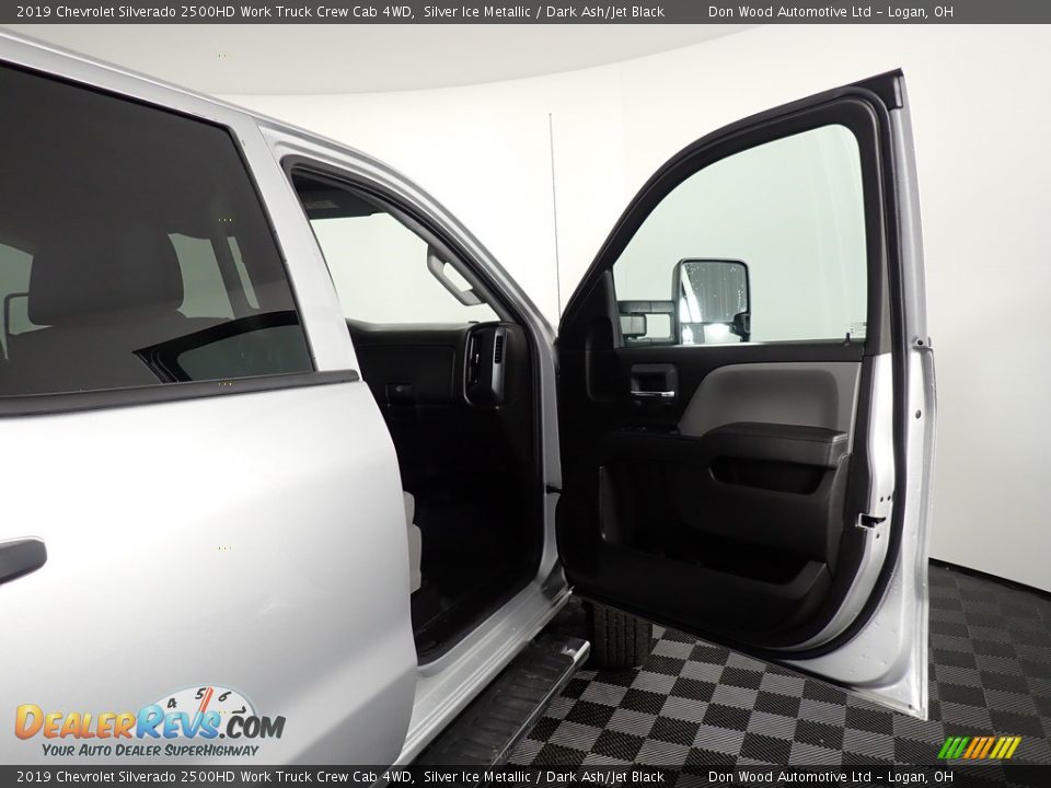 2019 Chevrolet Silverado 2500HD Work Truck Crew Cab 4WD Silver Ice Metallic / Dark Ash/Jet Black Photo #36