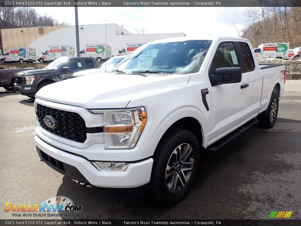 2021 Ford F150 STX SuperCab 4x4 Oxford White / Black Photo #5