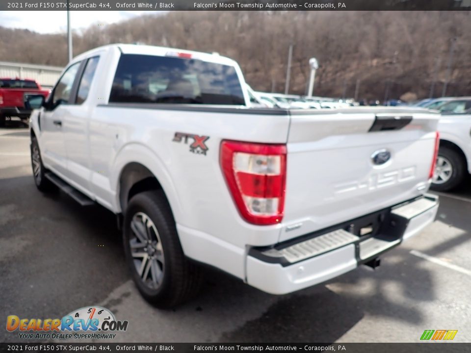 2021 Ford F150 STX SuperCab 4x4 Oxford White / Black Photo #6