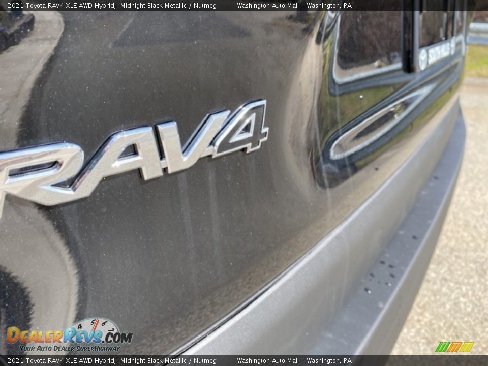 2021 Toyota RAV4 XLE AWD Hybrid Midnight Black Metallic / Nutmeg Photo #24