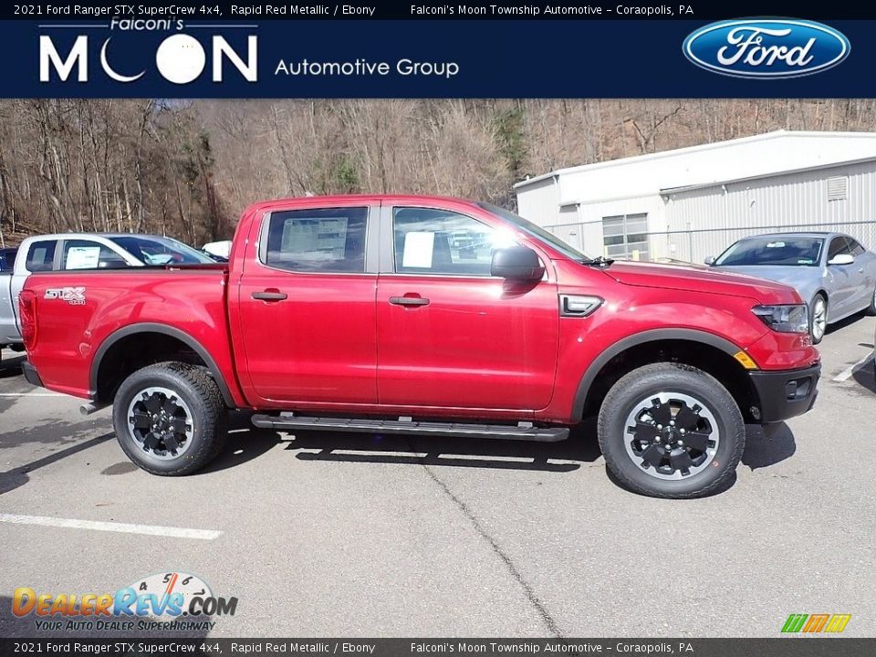 2021 Ford Ranger STX SuperCrew 4x4 Rapid Red Metallic / Ebony Photo #1