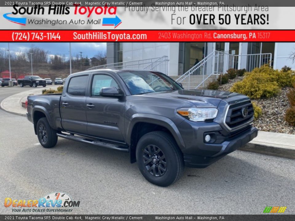 2021 Toyota Tacoma SR5 Double Cab 4x4 Magnetic Gray Metallic / Cement Photo #1