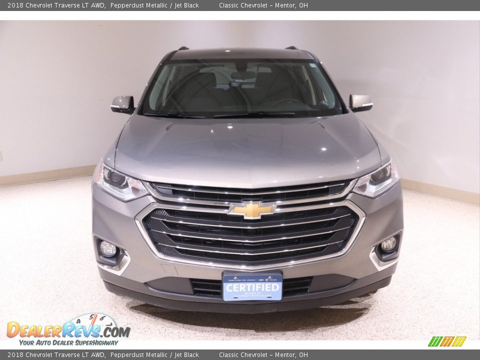 2018 Chevrolet Traverse LT AWD Pepperdust Metallic / Jet Black Photo #2