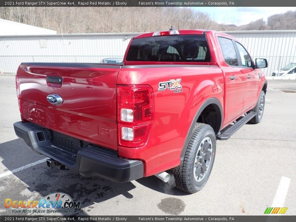 2021 Ford Ranger STX SuperCrew 4x4 Rapid Red Metallic / Ebony Photo #2