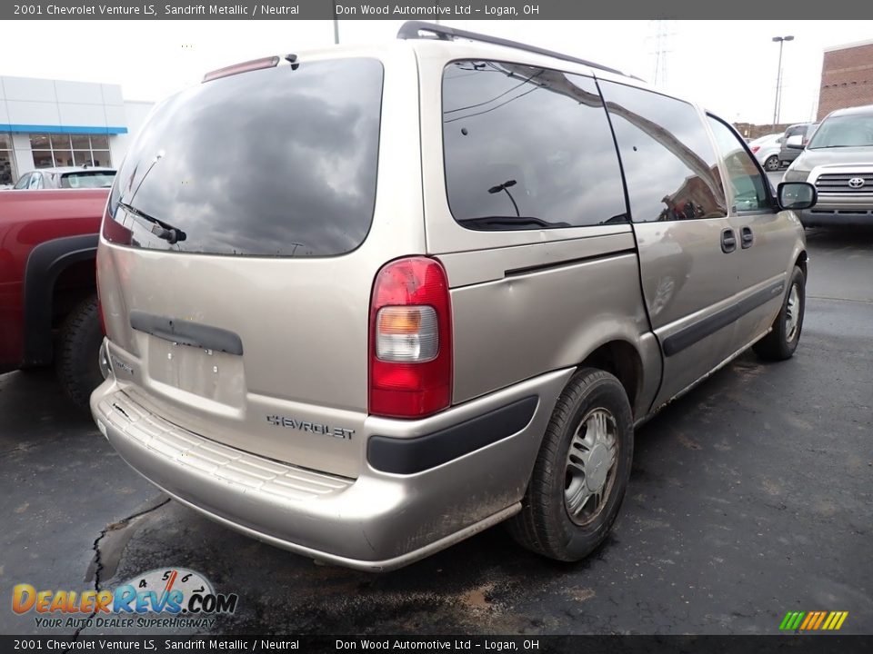 2001 Chevrolet Venture LS Sandrift Metallic / Neutral Photo #10