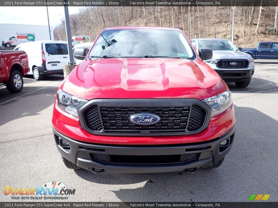 2021 Ford Ranger STX SuperCrew 4x4 Rapid Red Metallic / Ebony Photo #4