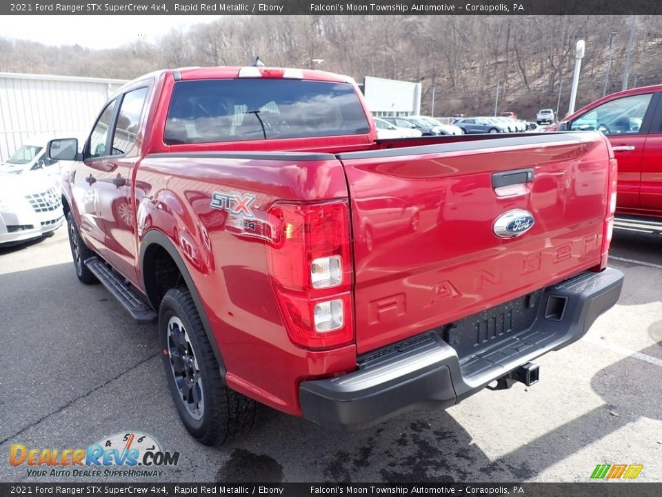 2021 Ford Ranger STX SuperCrew 4x4 Rapid Red Metallic / Ebony Photo #6