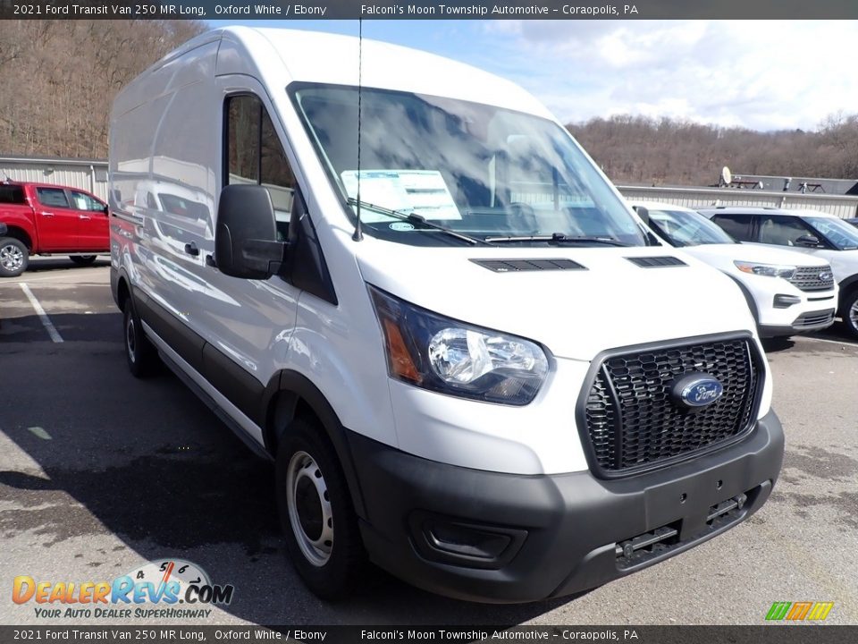 2021 Ford Transit Van 250 MR Long Oxford White / Ebony Photo #3