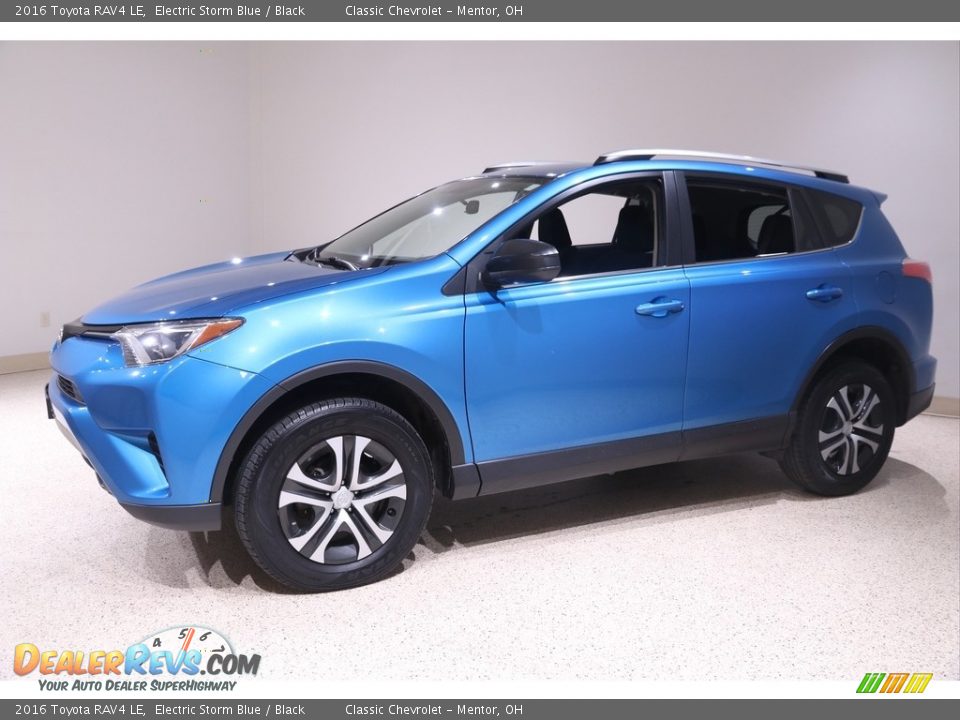 2016 Toyota RAV4 LE Electric Storm Blue / Black Photo #3