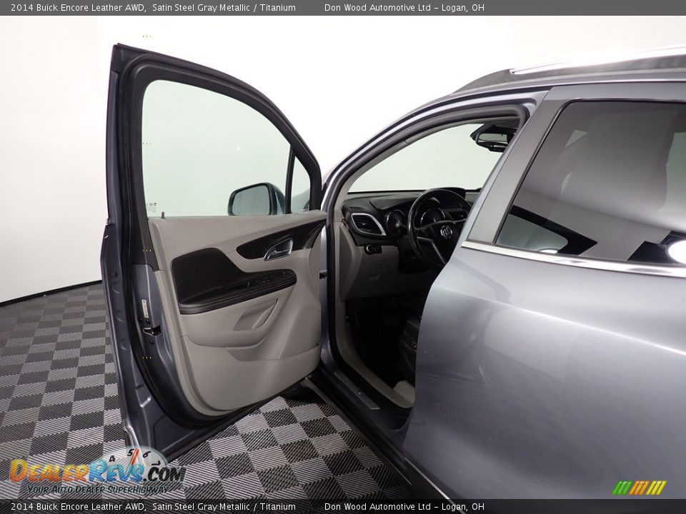 2014 Buick Encore Leather AWD Satin Steel Gray Metallic / Titanium Photo #29