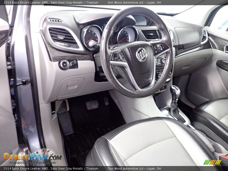 2014 Buick Encore Leather AWD Satin Steel Gray Metallic / Titanium Photo #30