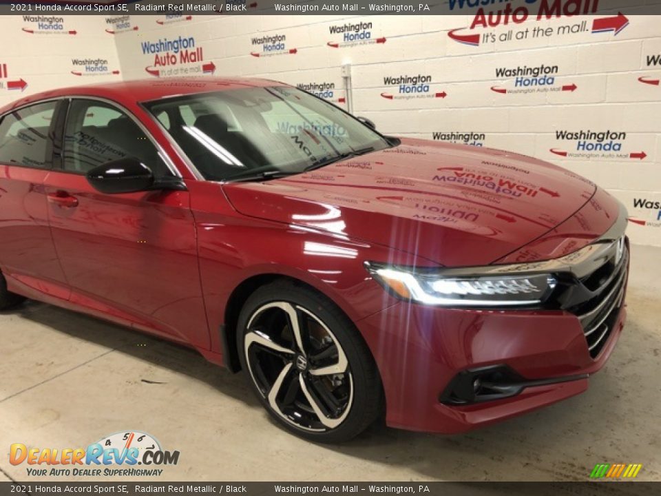 2021 Honda Accord Sport SE Radiant Red Metallic / Black Photo #2