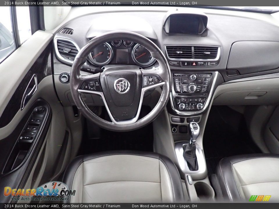2014 Buick Encore Leather AWD Satin Steel Gray Metallic / Titanium Photo #34