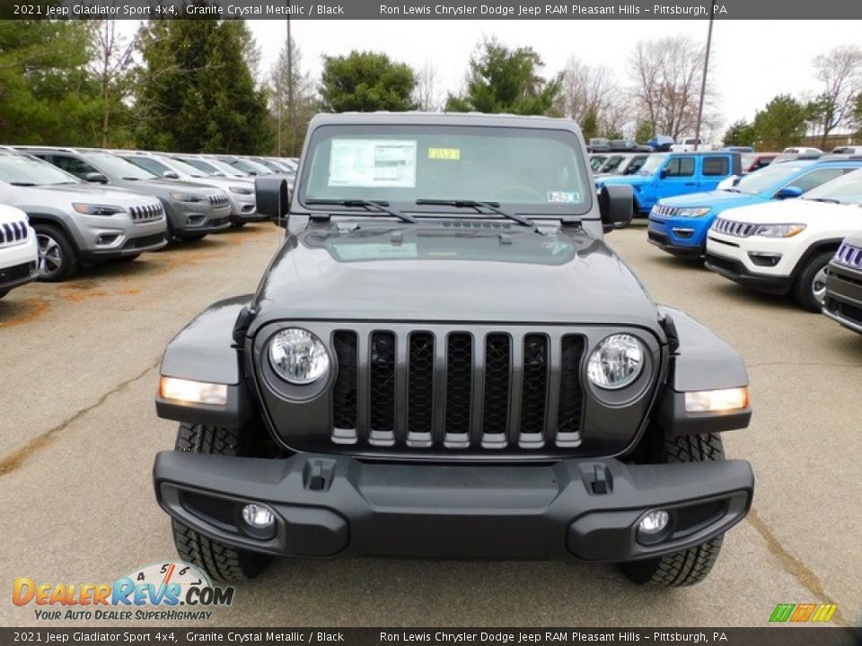 2021 Jeep Gladiator Sport 4x4 Granite Crystal Metallic / Black Photo #2