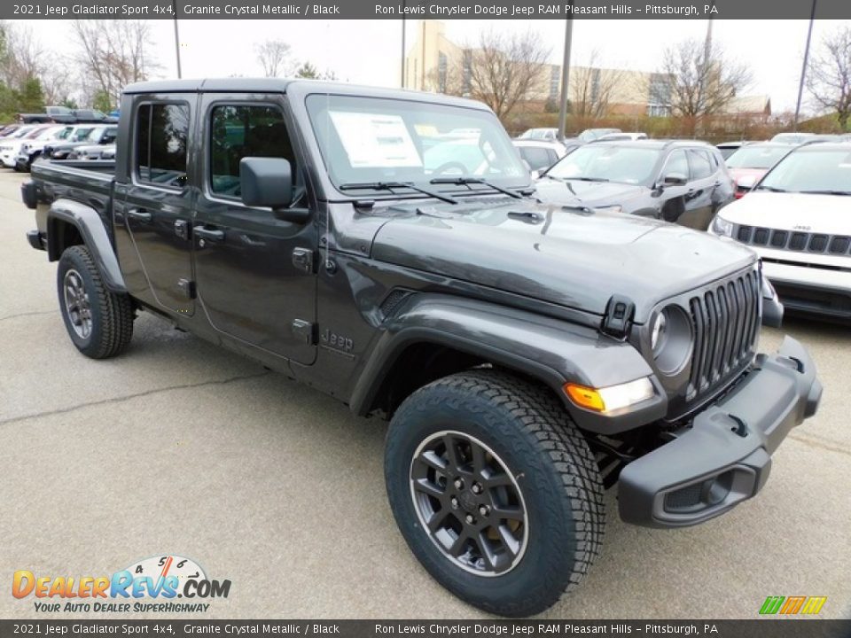 2021 Jeep Gladiator Sport 4x4 Granite Crystal Metallic / Black Photo #3