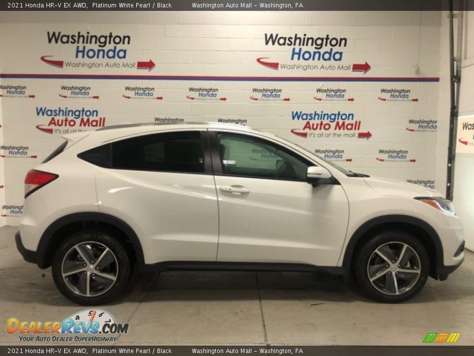 2021 Honda HR-V EX AWD Platinum White Pearl / Black Photo #1