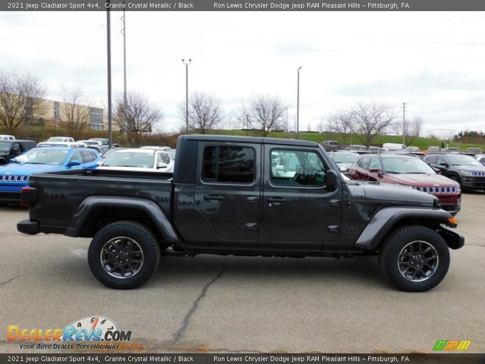 2021 Jeep Gladiator Sport 4x4 Granite Crystal Metallic / Black Photo #4