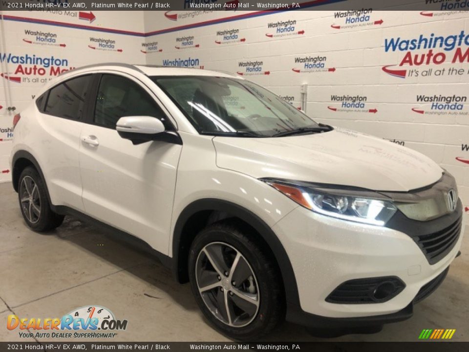 2021 Honda HR-V EX AWD Platinum White Pearl / Black Photo #2