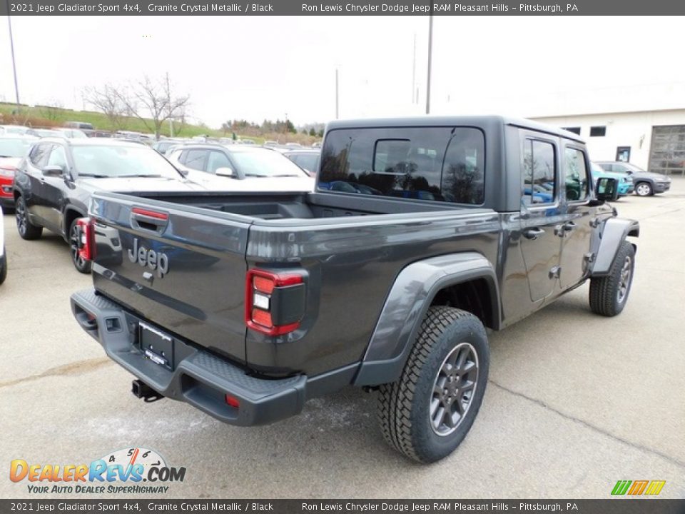 2021 Jeep Gladiator Sport 4x4 Granite Crystal Metallic / Black Photo #5