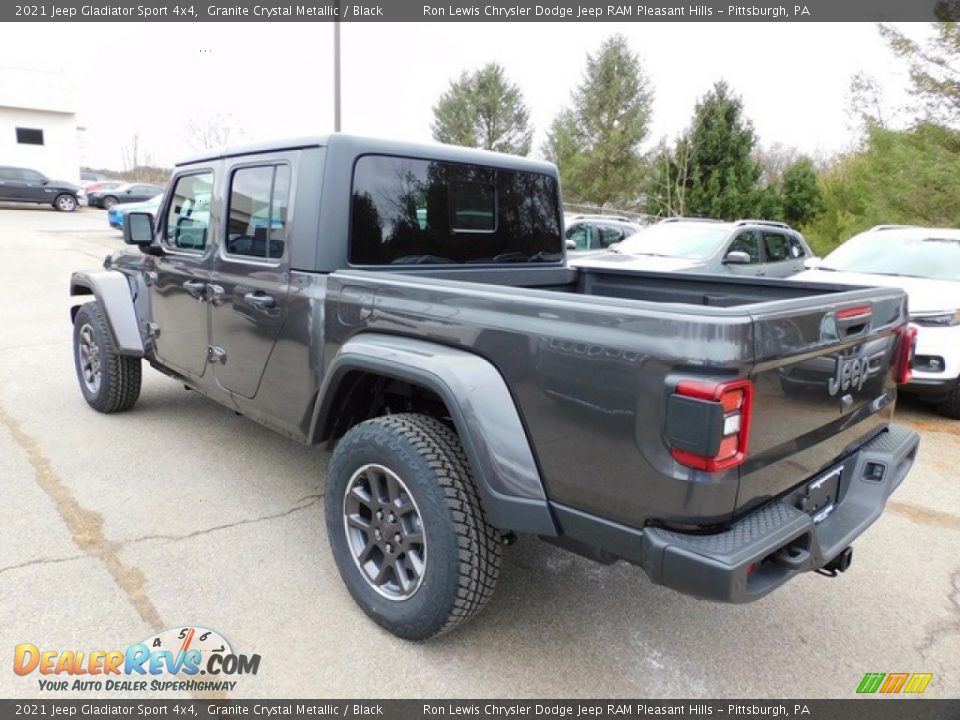 2021 Jeep Gladiator Sport 4x4 Granite Crystal Metallic / Black Photo #8