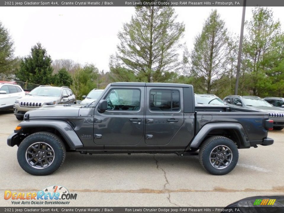 2021 Jeep Gladiator Sport 4x4 Granite Crystal Metallic / Black Photo #9