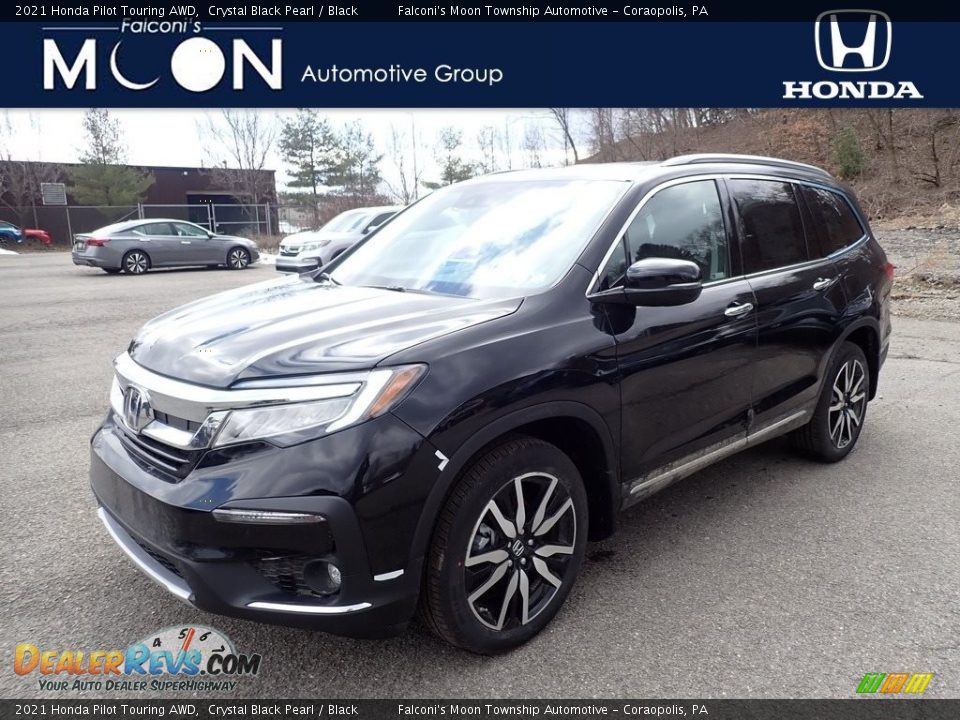 2021 Honda Pilot Touring AWD Crystal Black Pearl / Black Photo #1