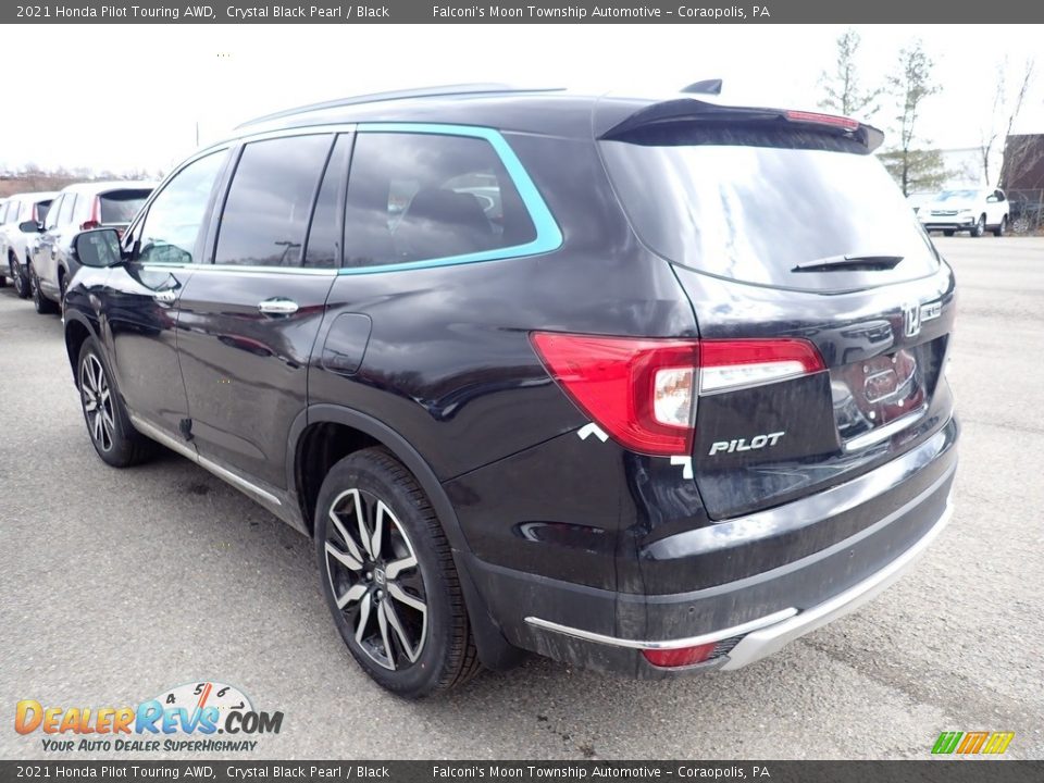 2021 Honda Pilot Touring AWD Crystal Black Pearl / Black Photo #2