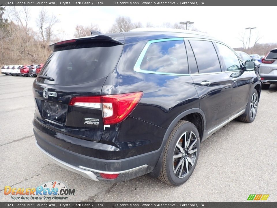 2021 Honda Pilot Touring AWD Crystal Black Pearl / Black Photo #4