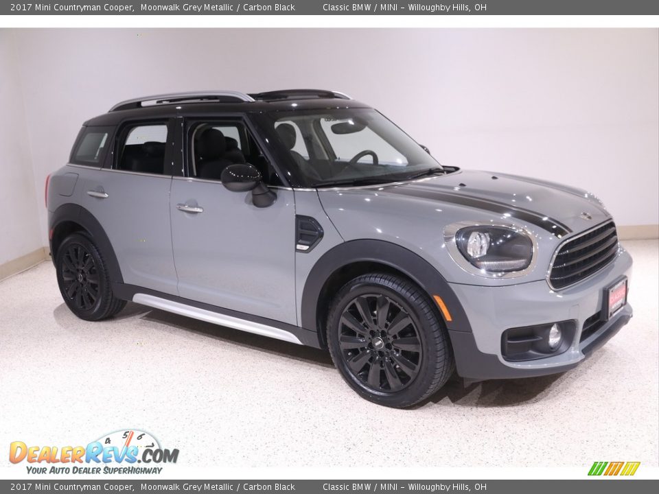 2017 Mini Countryman Cooper Moonwalk Grey Metallic / Carbon Black Photo #1