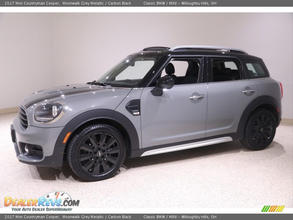 2017 Mini Countryman Cooper Moonwalk Grey Metallic / Carbon Black Photo #3