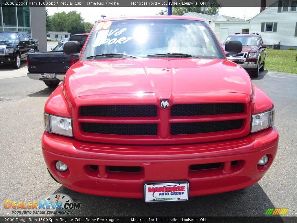 2000 Dodge Ram 1500 Sport Regular Cab Flame Red / Agate Photo #1