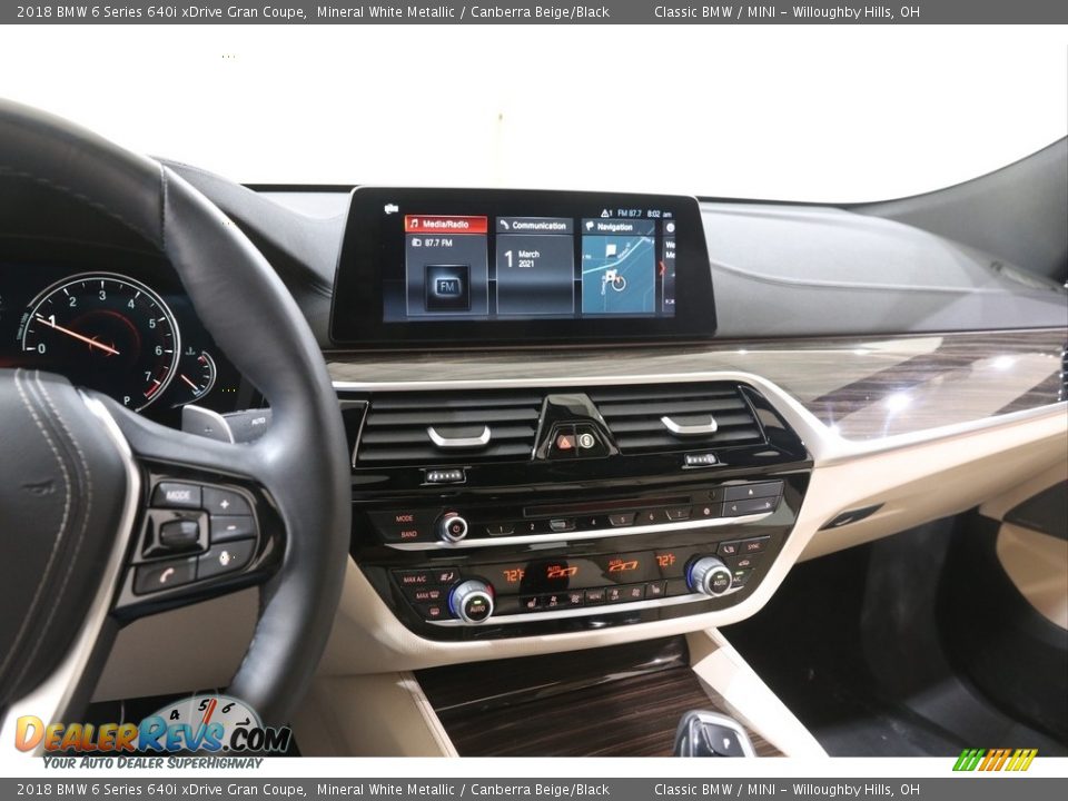 Controls of 2018 BMW 6 Series 640i xDrive Gran Coupe Photo #9