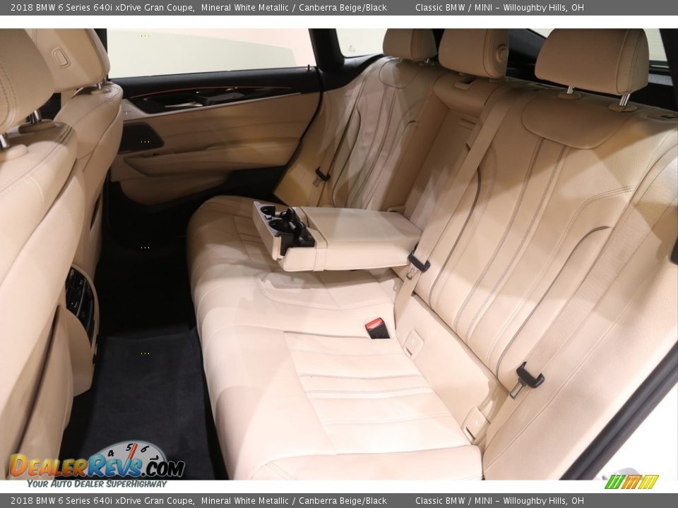 Rear Seat of 2018 BMW 6 Series 640i xDrive Gran Coupe Photo #24