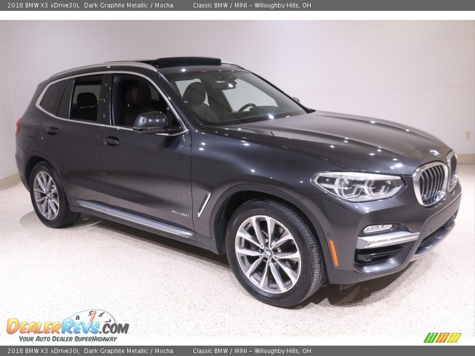 2018 BMW X3 xDrive30i Dark Graphite Metallic / Mocha Photo #1