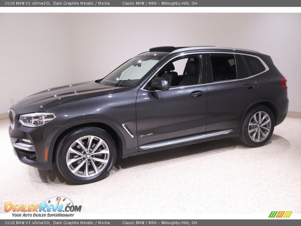 2018 BMW X3 xDrive30i Dark Graphite Metallic / Mocha Photo #3