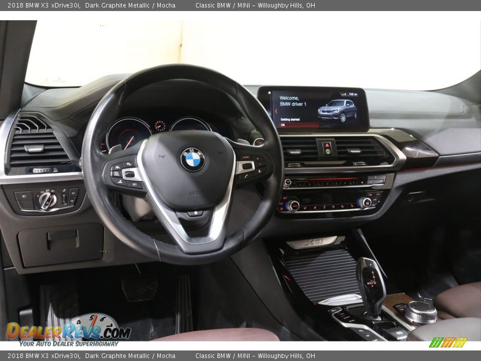 2018 BMW X3 xDrive30i Dark Graphite Metallic / Mocha Photo #6