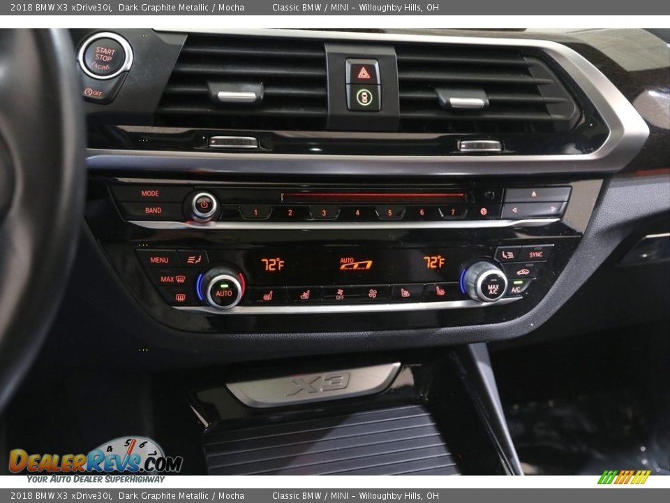 2018 BMW X3 xDrive30i Dark Graphite Metallic / Mocha Photo #16