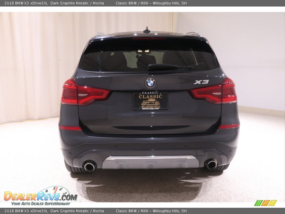 2018 BMW X3 xDrive30i Dark Graphite Metallic / Mocha Photo #25