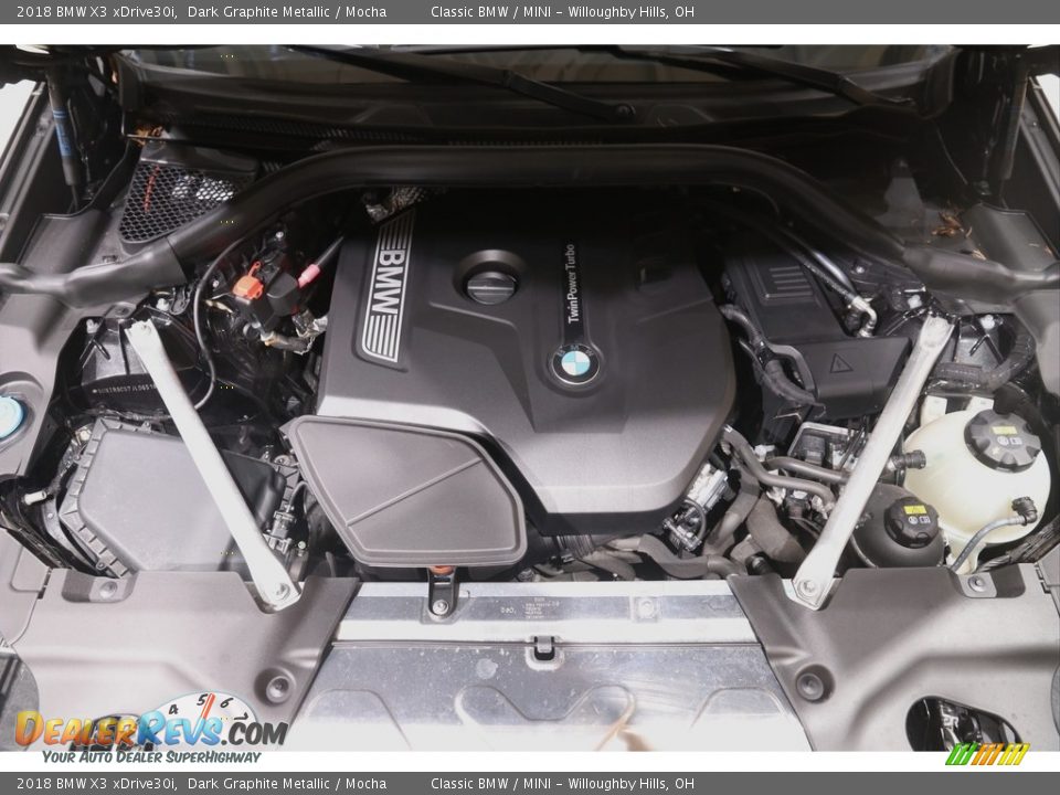 2018 BMW X3 xDrive30i Dark Graphite Metallic / Mocha Photo #26