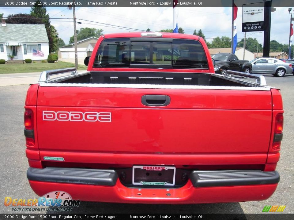 2000 Dodge Ram 1500 Sport Regular Cab Flame Red / Agate Photo #4