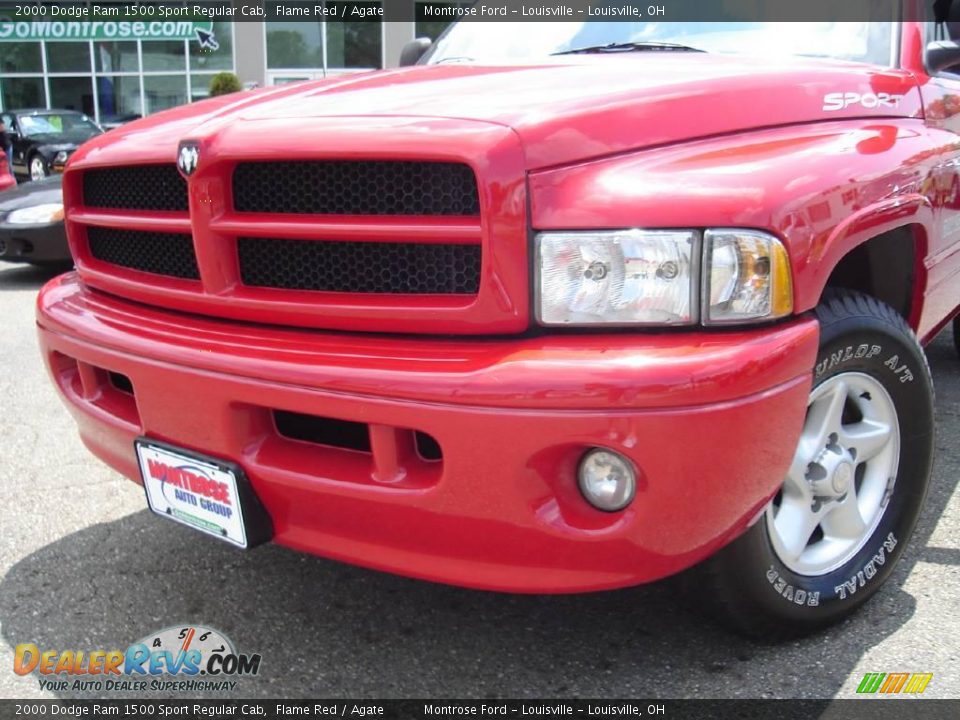 2000 Dodge Ram 1500 Sport Regular Cab Flame Red / Agate Photo #9