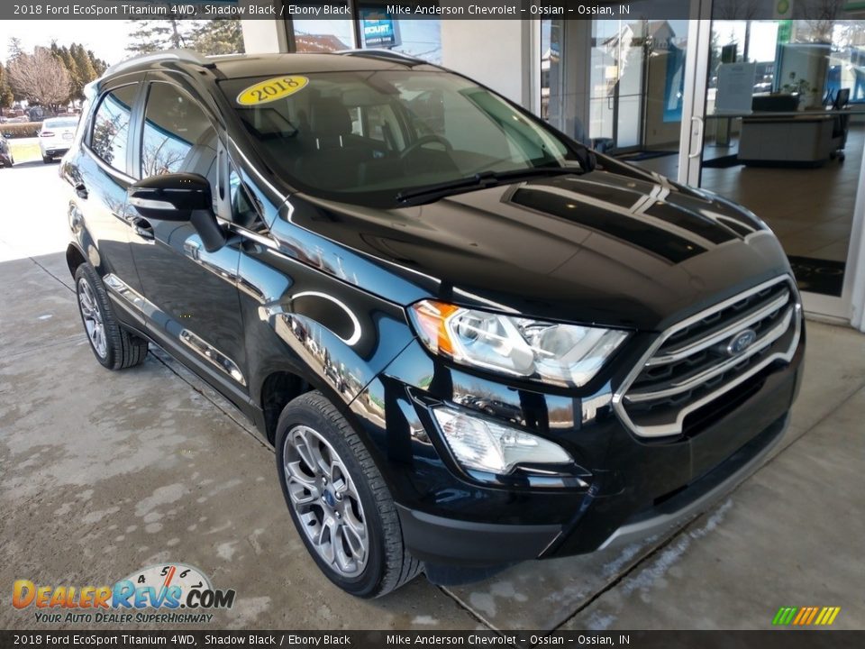 2018 Ford EcoSport Titanium 4WD Shadow Black / Ebony Black Photo #2