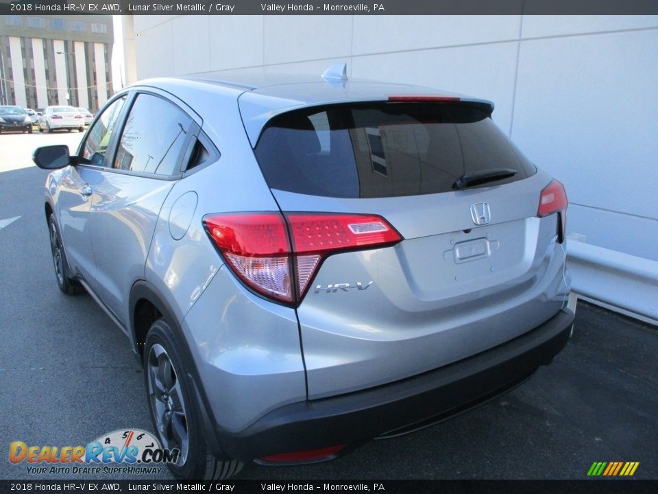 2018 Honda HR-V EX AWD Lunar Silver Metallic / Gray Photo #3