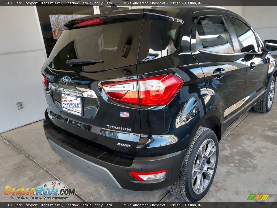 2018 Ford EcoSport Titanium 4WD Shadow Black / Ebony Black Photo #4